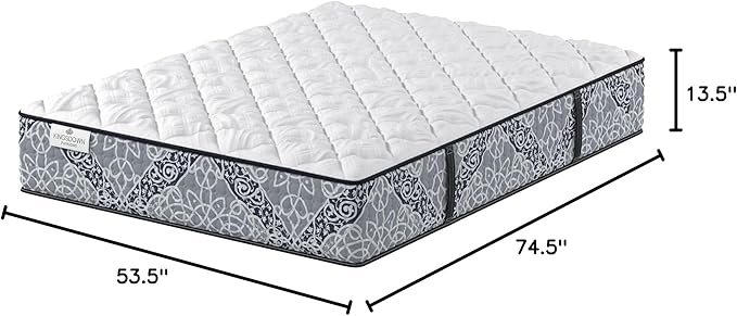 Kingsdown Cushion Firm Hybrid Mattress Full Cooling Gel Memory Foam Layer Multi-Layered Motion Isolation Cool Sleep Quilted Top Luxury Mattresses, 13.5-Inch Passions Merridale