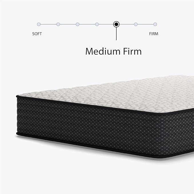 Signature Design by Ashley Limited Edition Firm 12 Inch Hybrid Mattress with Gel Memory Foam and Edge Support for Cool Sleep and Pressure Relief, Twin, Fiberglass Free, Mattress In A Box