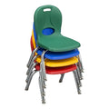 Learniture LNT-110-CSW-AS Structure Series Preschool Chairs, Red, green, Yellow, Blue (Pack of 4)