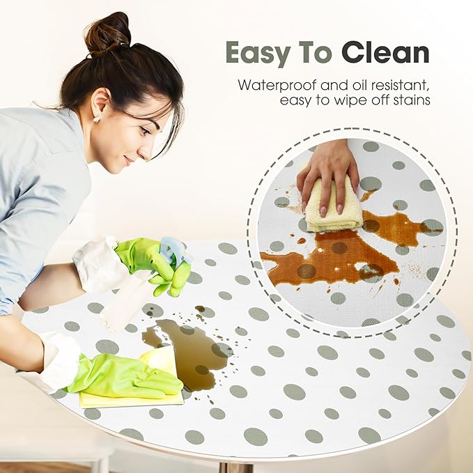 Beautysaid Shelf and Drawer Liner for Kitchen Cabinet, Non Adhesive Non Slip Shelf Paper Waterproof Washable Thickened for Dresser Pantry Shelve Bathroom Protector Liner(Polka Dot,18 in x 30 FT)