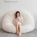 BYBYME 3 in 1 Bean Bag Chairs, Bean Bag Bed for Adults High-Density Foam Filling, Convertible Sofa Bed Faux Fur, Giant Bean Bag Chairs for Adults