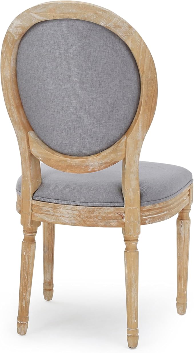 Christopher Knight Home Phinnaeus Fabric Dining Chairs, 2-Pcs Set, Light Grey