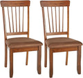 Signature Design by Ashley D199-01 Berringer 18" Rustic Dining Chair with Cushions, 2 Count, Light Brown