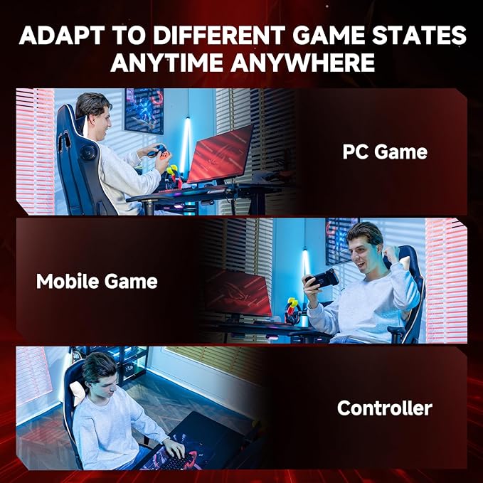 GTPLAYER Gaming Chair with Bluetooth Speakers and Footrest, Ergonomic Gamer Chair with Reclining Backrest, 3D Armrests, Adjustable Seat Height, Computer Desk Chair for Adults (White)