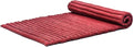 Leewadee - Kapok Roll Mat – Handcrafted Folding Sleep & Relaxation Mattress from Thailand, Ideal as Guest Bed, Camping Mat, Yoga Mat or Traditional Futon, 75 x 39 inches, Red