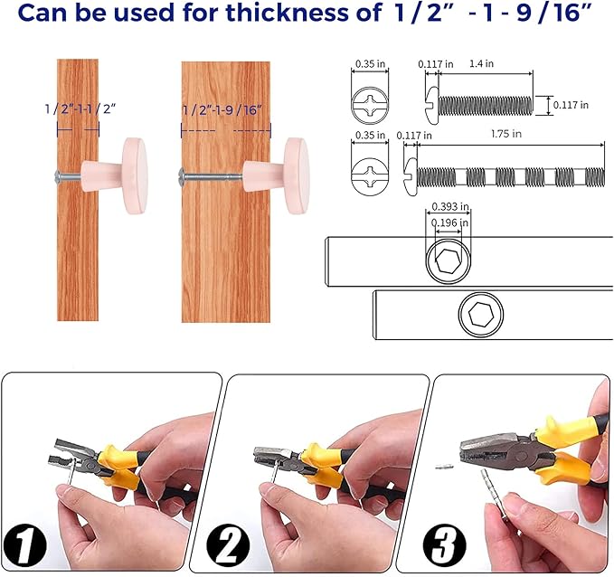 Ravinte 25 Pack Drawer Pulls 1-1/4 Inch Pink Kitchen Cabinet Knobs Solid Round Dresser Handles for Simple Cupboard Hardware
