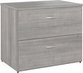 Bush Business Furniture Studio C 2 Drawer Lateral File Cabinet in Platinum Gray - Assembled, Locking Document Storage for Home or Professional Office