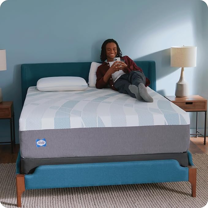 Sealy Dreamlife 14” Hybrid Mattress-in-a-Box, Twin, SealyComfort Gel Memory Foam, SealyResponsive Encased Coils, Machine Washable Cover