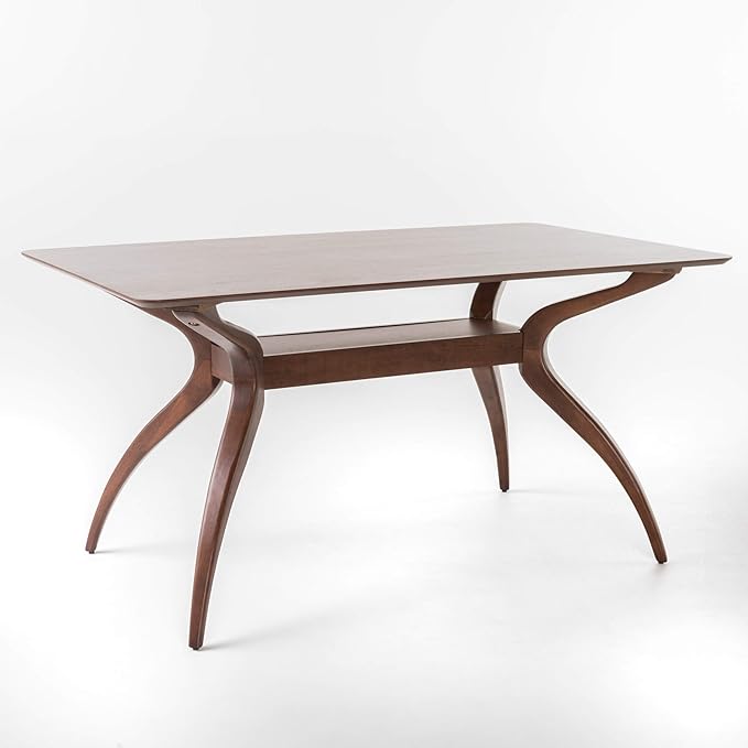Christopher Knight Home Barron Fabric and Walnut Wood Dining Set, 5-Pcs Set, Light Grey / Walnut