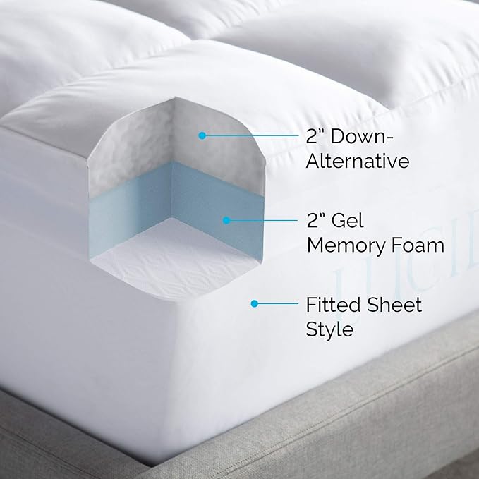 Linenspa Dorm Room Essentials 14 Inch Microfiber Ruffle Bed Skirt - Wrinkle and Fade Resistant - Easy Use Ruffle Bed Skirt, Dorm Room Essentials, White