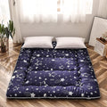 Navy Star Futon Mattress Japanese Floor Mattress Tatami Floor Mat Foldable Bed Portable Camping Mattress Kids Sleeping Pad Floor Lounger Couch Bed Queen Size