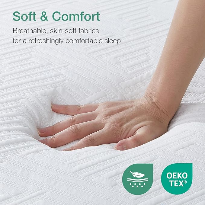 Novilla Mattress Full Size,12 Inch Gel Memory Foam Mattress in a Box for Cool Night & Motion Isolation,Medium Firm Feel,Bliss