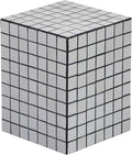 JONATHAN Y END2000G Callista 18" Modern Bohemian Ceramic Tiled Rectangle End Table, Side Table, Accent Table for Living Room, Bedroom, White/Black