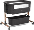 3 in 1 Baby Bassinet, Rocking Bassinet, Bedside Bassinet, 6-Height Adjustable, Bassinet Bedside Sleeper, Bedside Bassient for Baby with Comfy Mattress, Breathable Mesh, Large Storage Basket