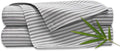 Queen Sheets by Pure Bamboo, Genuine 100% Organic Viscose Derived from Bamboo Bed Sheet Set, Luxuriously Soft & Cooling, Double Stitching, Lifetime Quality Promise (Queen, Stripes)