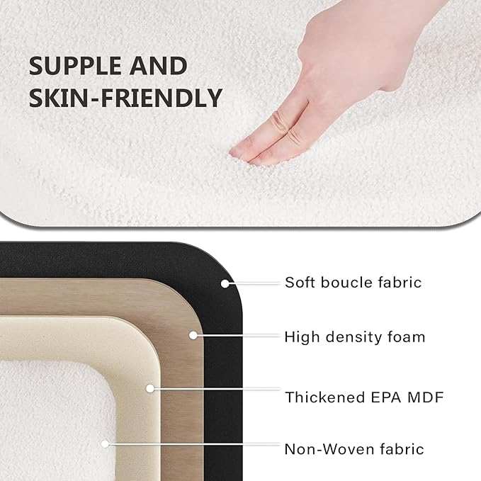 30.1" Storage Ottoman Bench - Foldable Foot Rest Stool Bedroom Bench for Living Room, Entryway-White