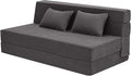 MeMoreCool Boneless Folding Sofa Bed Queen, Corduroy Convertible Sleeper Chair, Foldable Foam Mattress Chair, Comfy Fold‑Out Futon Couch Bed, Large Floor Sofa Couch for Living‑Room Guest
