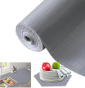 Beautysaid Shelf and Drawer Liner for Kitchen Cabinet, Non Adhesive Non Slip Shelf Paper Waterproof Washable Thickened for Dresser Pantry Shelve Bathroom Protector Liner(Gray,12 in x 20FT)