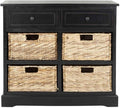 SAFAVIEH American Homes Collection Herman Vintage Black Storage Unit