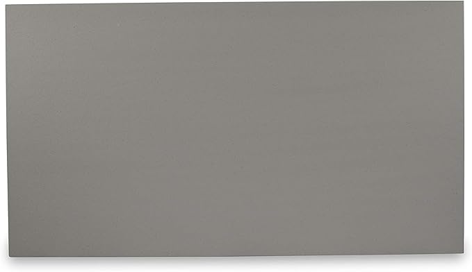 East West Furniture V097VE005-7 7 Piece Modern Dining Table Set Consist of a Rectangle Wooden Table with V-Legs and 6 Grey Linen Fabric Parson Dining Chairs, 40x72 Inch, Multi-Color