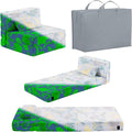 Folding Sofa Bed Floor Mattress for Kids With Pillow, Toddler Glow Washable Nap Mat for Sleeping, Child Fold Up Futon Chair Bed With Storage Bag for Girls Boys