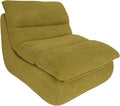 Bean Bag Chair - Memory Foam Bean Bag Chair for Adults, Comfy High-Resilience Single Sofa, Small Space Floor Chair, Chaise Lounge for Living Room, Bedroom (Grass Green, Cushions)