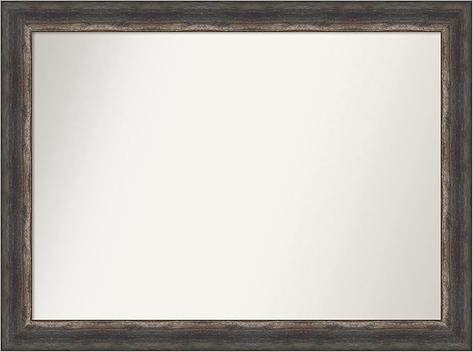 Amanti Art Bronze Bathroom Mirror for Over Sink, 35x46 Ballroom Bronze Rectangle Vanity Mirror, X-Large Traditional Frame, Hangs Horizonally and Vertically, Bathroom Wall Decor, Non-Beveled Edge