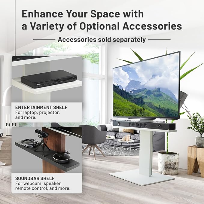 WALL V5 High Type | Minimalist Rolling TV Stand for 32–80 Inch | Satin Black | Portable, Space Saving, Height Adjustable, No Drill | for Living Room and Bedroom | Japan-Engineered Design