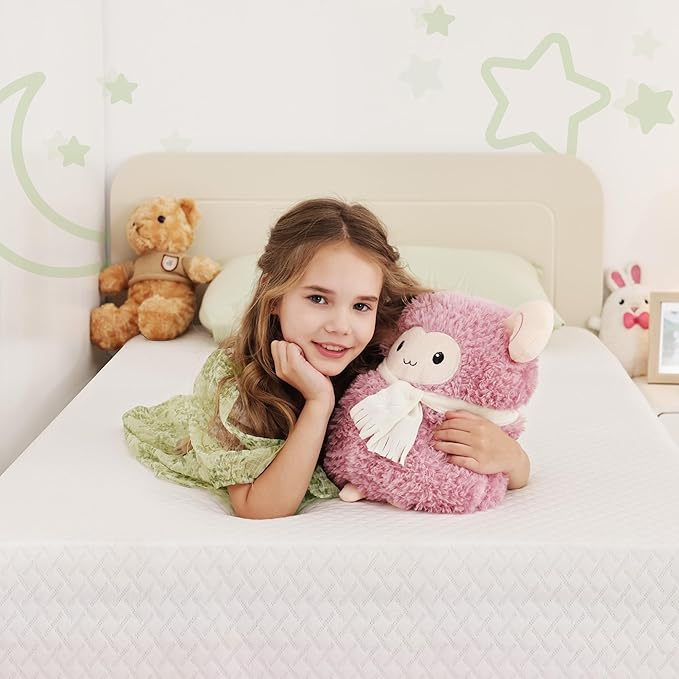 Twin Size Memory Foam Mattress, 10 Inch Bed Mattress in A Box with Cooling Green Tea Gel, Relieve Pressure with Medium Support, CertiPUR-US Certified, 75''L x 38''W, White