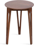 Kate and Laurel Kershaw Mid-Century Modern Round Side Table, 16 x 16 x 22, Walnut Brown, Transitional Circle Living Room End Table with Tapered Hairpin Legs for Use as Bedroom Nightstand Table