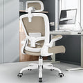 FelixKing Ergonomic Office Chair, Headrest Desk Chair Office Chair with Adjustable Lumbar Support, Home Office Swivel Task Chair with High Back and Armrest, Adjustable Height Gaming Chair(Khaki)
