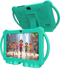 Kids Tablet 7 inch Android 12.0 for Toddler, 4GB RAM 32GB ROM Bluetooth IPS Screen Parental Control Dual Camera Shockproof Case for Educational Games, (Green)
