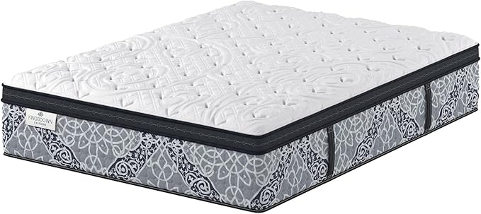 Kingsdown Cushion Firm Euro Pillow Top Hybrid Full/Double Mattress Cooling Gel Memory Foam Layer Multi-Layered Motion Isolation Cool Sleep Quilted Top Luxury Mattresses, 15-inch, Passions Engleson
