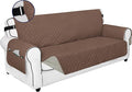 PureFit Reversible Sofa Couch Cover Water Resistant Couch Covers for 3 Cushion, Washable Furniture Cover with Non-Slip Foam and Adjustable Strap for Dogs, Pets (Oversized Sofa, Brown/Beige)