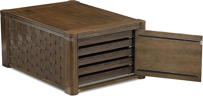 X12DA-0C8-32 - 14 Pieces Dining Set Includes an Extendable Rectangle Kitchen Table, 1 Coffee Table and 12 Polyester Fabric Dining Chairs, 39x120 Inch, Antique Walnut