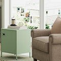 Metal Nightstand-LX (1 Door, Green)