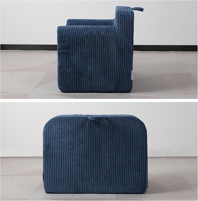 Getifun Foam Kids Sofa, Comfy Toddler Couch, Soft Toddler Armchair for Boys and Girls (Blue)
