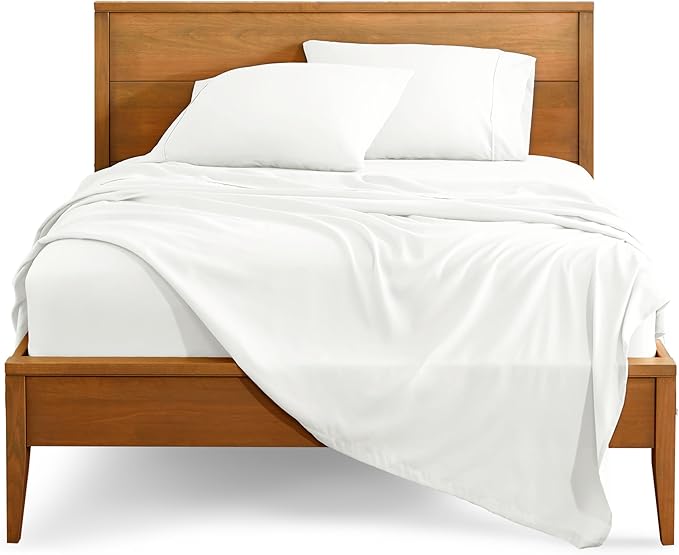 Bare Home Split Head Flex King Sheet Set - 1800 Ultra-Soft Microfiber Bed Sheets - Double Brushed - Deep Pockets - Easy Fit - 4 Piece Set - FlexTop King Bedding (Split Head Flex King, Cream)
