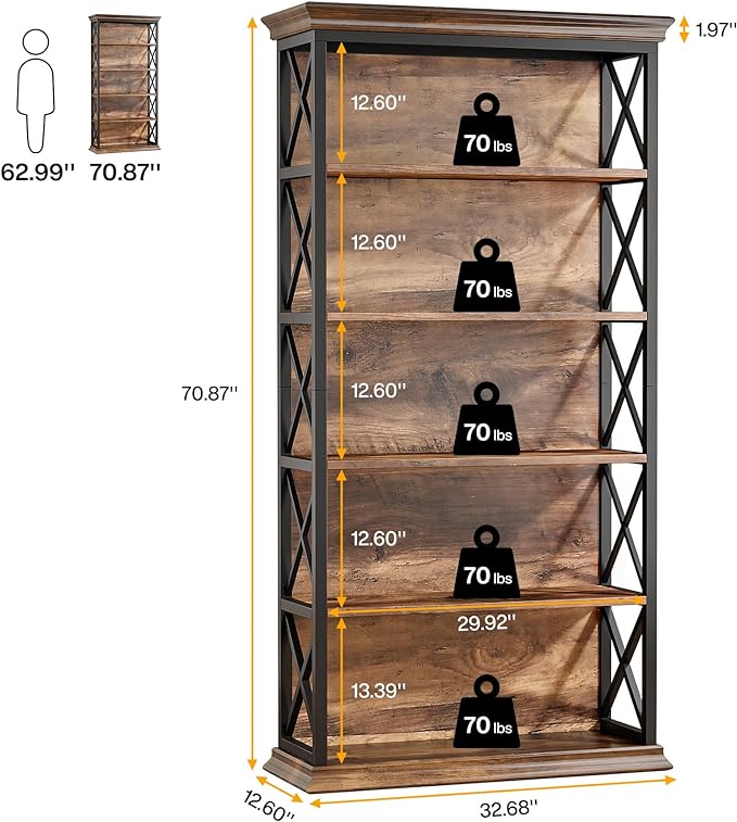 LITTLE TREE 5-Tier Bookcase