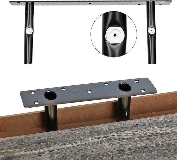 QEEIG Bathroom Shelves Over Toilet - Wall Mounted Floating Shelves Toilet Paper Storage Small Farmhouse Decor Shelf 16 inch Set of 2, Grey (019-GY2)