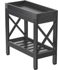 Narrow Side Table, End Table,Sofa Side Table, End Table Nightstand for Bedroom, Living Room, Small Spaces