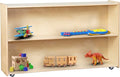 2 Shelf Montessori Horizontal Bookcase with Wheels (47" Width) |Bookshelf - Toy Storage Organizer, Arts, Crafts & Supplies Storage Unit for Home, Office, Classroom, Daycare