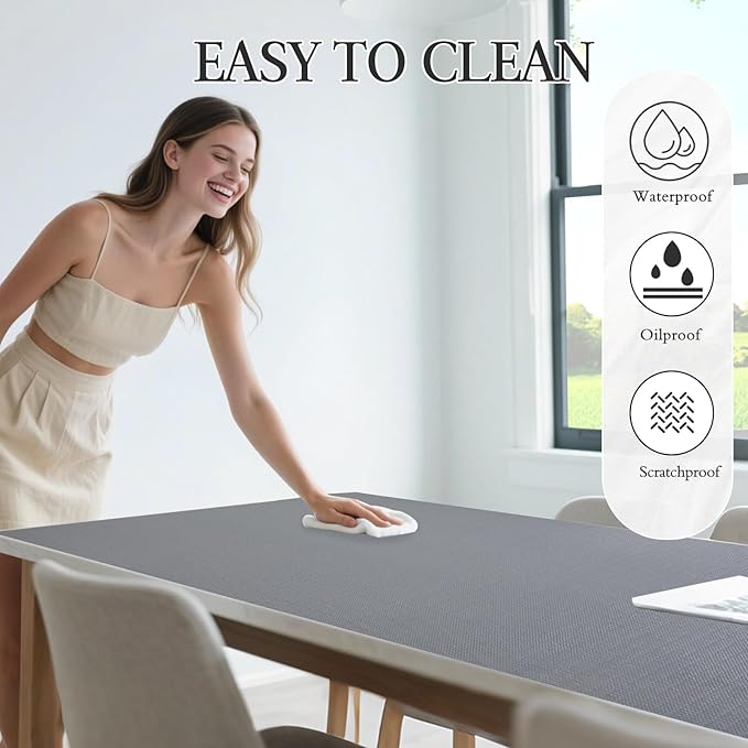 Beautysaid Shelf and Drawer Liner for Kitchen Cabinet, Non Adhesive Non Slip Shelf Paper Waterproof Washable Thickened for Dresser Pantry Shelve Bathroom Protector Liner(Gray,12 in x 10 FT)