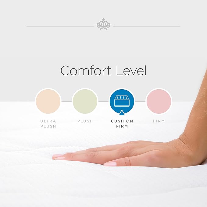 Kingsdown Cushion Firm Hybrid Mattress King Cooling Gel Memory Foam Layer Multi-Layered Motion Isolation Cool Sleep Quilted Top Luxury Mattresses, 13.5-Inch Passions Merridale