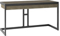 SIMPLIHOME Erina SOLID ACACIA WOOD Industrial 60 inch Wide Writing Office Desk in Distressed Grey for the Office Desk, Writing Table, Workstation and Study Table
