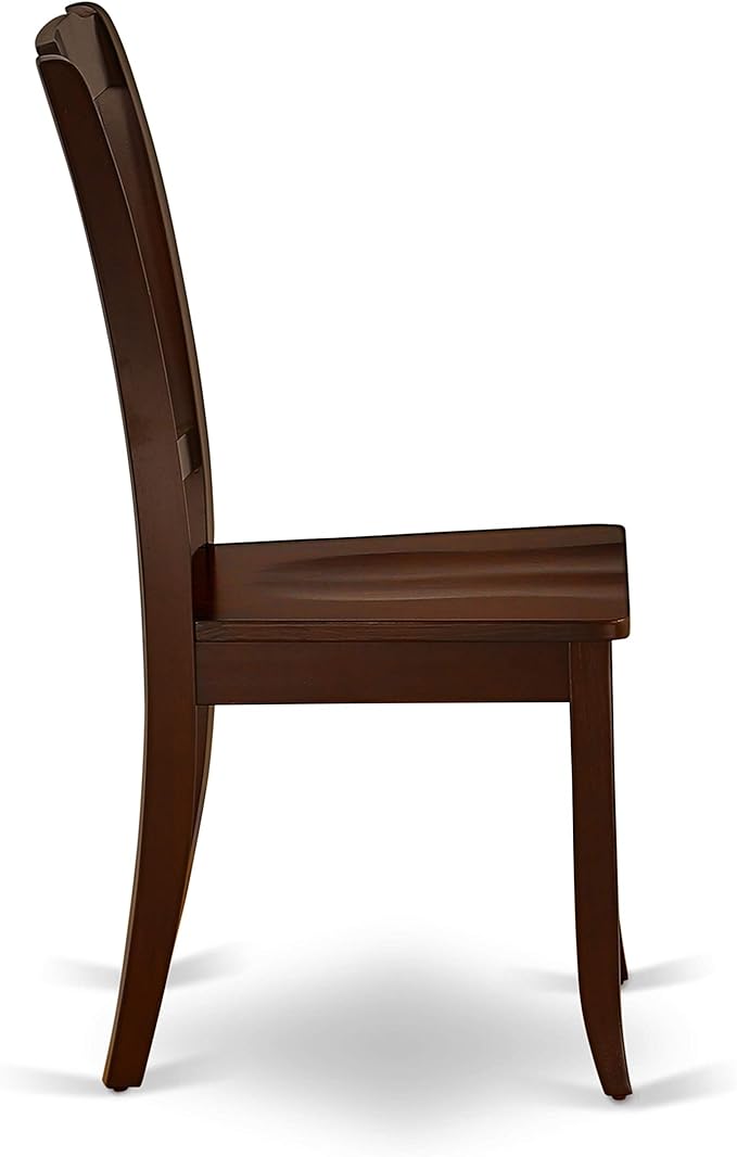 East West Furniture DODA5-MAH-W 5 Piece Dining Room Furniture Set Includes a Rectangle Wooden Table with Butterfly Leaf and 4 Kitchen Dining Chairs, 42x78 Inch, Mahogany