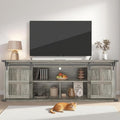 GAOMON 70" Farmhouse TV Stand for 80/75/70 Inch TVs,Entertainment Center Storage Cabinets w/Power Outlets and Sliding Barn Door,Rustic TV Stands for Living Room,Media Console Cabinet