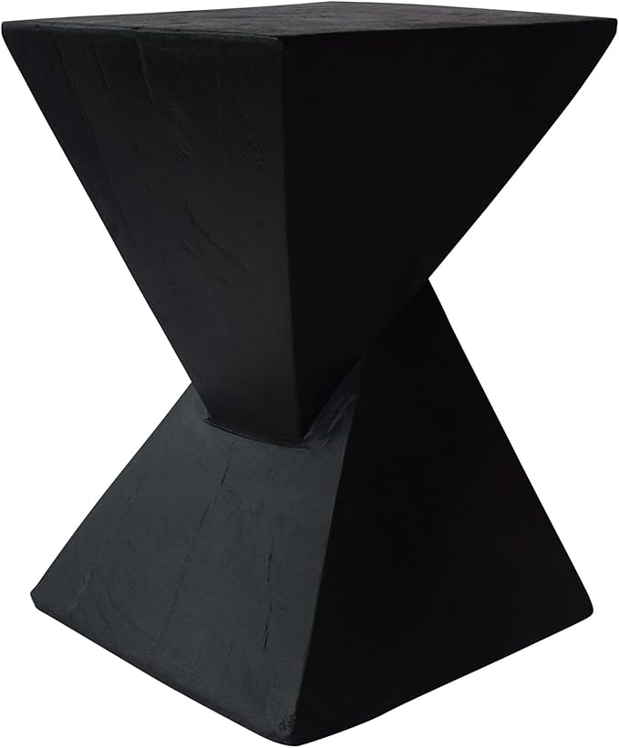 Christopher Knight Home Jerod Light-Weight Concrete Accent Table, Black