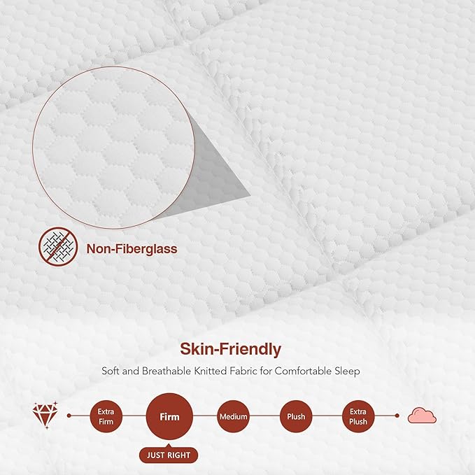 Queen Mattress 12 Inch, Hybrid Mattress Queen Size in a Box, Pressure Relief Gel Memory Foam and Motion Isolation Pocket Spring, Comfort Bed for All Bed Frames, CertiPUR-US, Firm Feel