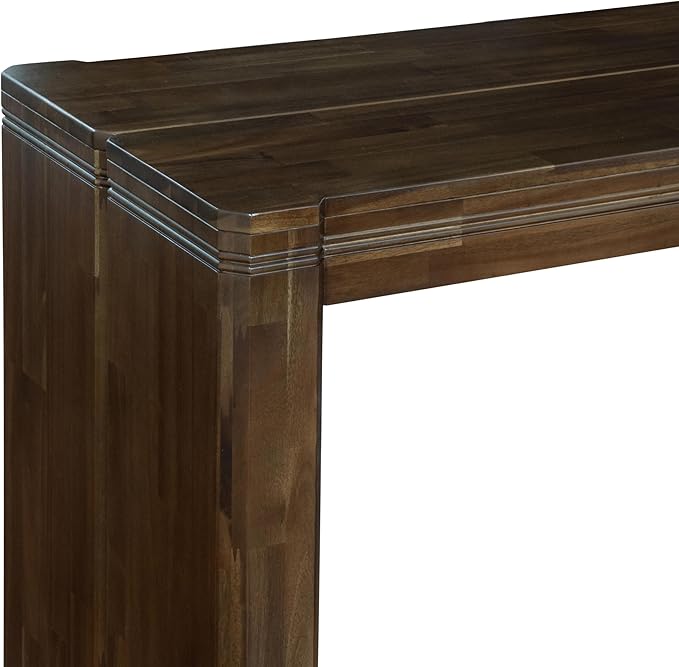 X12DA-0C8-12 14-Pc Mid Century Dining Set includes an Extendable Rectangle Kitchen Table, 1 Coffee Table and 12 Polyester Fabric Dining Chairs, 39x120 Inch, Antique Walnut